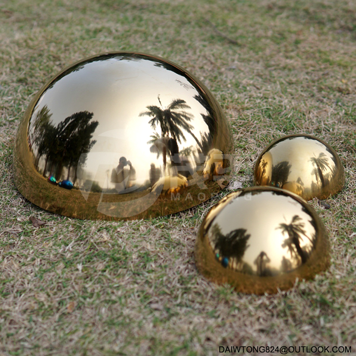 hollow metal balls hemispheres